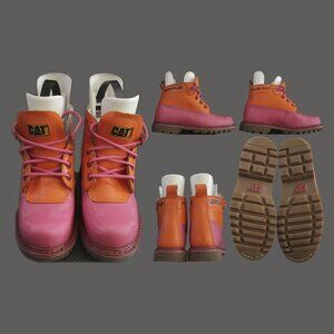 Caterpillar “CAT” Martime Rose Boots Women’s Size US 6 UK 4 EUR 37, Pink / Orang